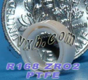 R168 Full Ceramic Bearing 1/4x3/8x1/8 inch Miniature