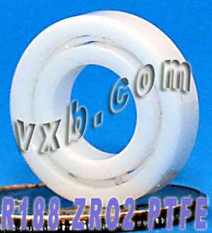 R188 Full Ceramic Bearing 1/4x1/2x1/8 inch Miniature