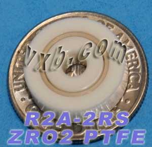 R2A-2RS Full Ceramic Bearing 1/8" x 1/2x11/64 inch Miniature Bearing