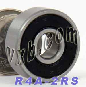 R4A-2RS Bearing 1/4" x 3/4" x 9/32" - Sealed - Miniature