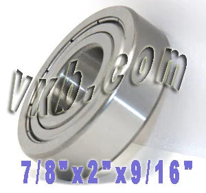 RLS7ZZ Bearing Shielded 7/8x2x9/16 inch