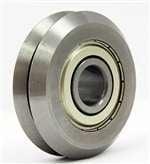 4-Pack RM2ZZ Shielded V-Groove Guide Bearings - 3/8" Diameter