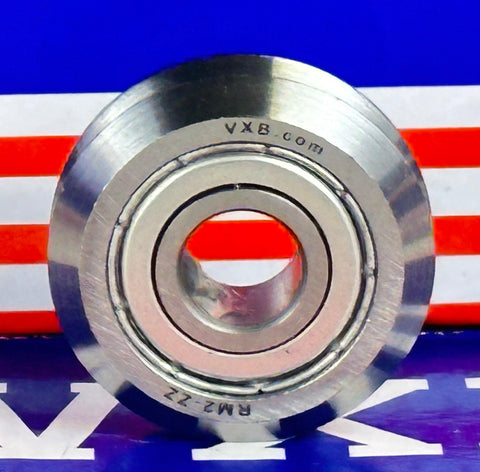 RM2ZZ 3/8 V-Groove Guide Ball Bearing - Shielded