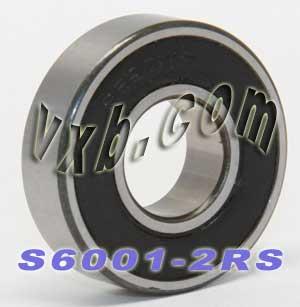 S6001-2RS Stainless Steel Sealed Bearing 12x28x8mm
