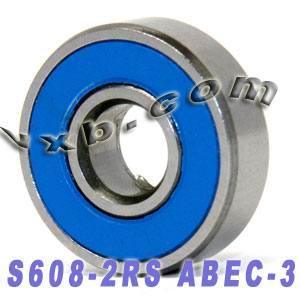 S608-2RS Sealed Stainless Steel Bearing 8x22x7 Miniature