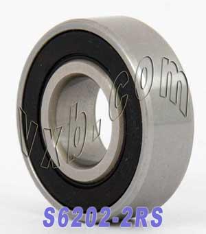 S6202-2RS Stainless Steel Bearing 15x35x11mm - Sealed