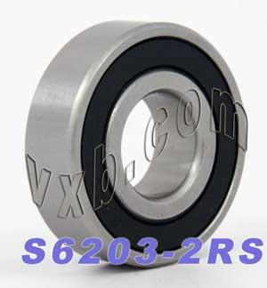 Stainless Steel 6203-2RS Ball Bearing 17x40x12mm