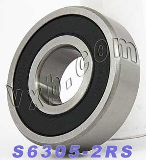 S6305-2RS Stainless Steel Bearing Sealed 25x62x17mm