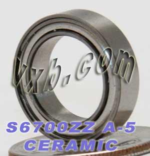 S6700ZZ Ceramic Bearing ABEC-5 Stainless Steel Shielded 10x15x4 Bearing