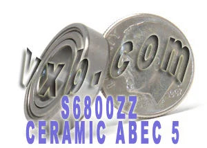 S6800ZZ Ceramic Bearing Si3N4 Shielded ABEC-5 10x19x5mm