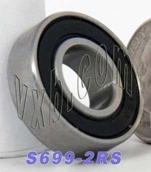 S699-2RS Bearing Stainless Steel Sealed 9x20x6 Miniature