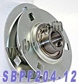 SBPF204-12 3/4 Pressed Steel Bearing 3-Bolt Flanged Mounted Bearing