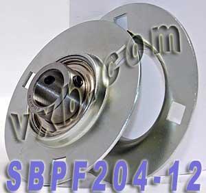 SBPF204-12 3/4 Pressed Steel Bearing 3-Bolt Flanged Mounted Bearing
