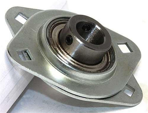 SBPFL201 12mm Stamped oval 2-Bolt Flanged Mounted Bearing