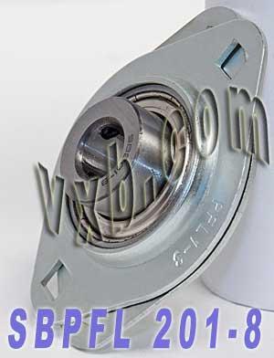 SBPFL201-8 Pressed Steel Housing Unit 2-Bolt 1/2" Flanged Bearing