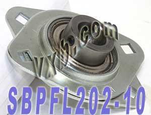 SBPFL202-10 5/8 Pressed Steel Bearing 2-Bolt Flanged Mounted Bearing