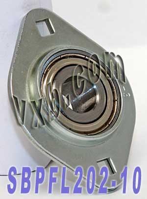 SBPFL202-10 5/8 Pressed Steel Bearing 2-Bolt Flanged Mounted Bearing