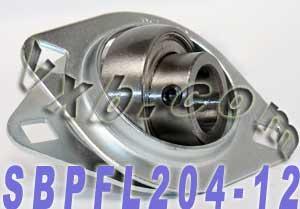 SBPFL204-12 3/4" Pressed Steel Bearing 2-Bolt Flanged Mounted Bearing