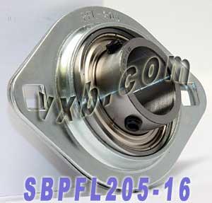 SBPFL205-16 Pressed Steel Housing Bearing 2-Bolt Flanged Mounted