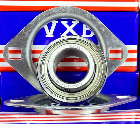 SBPFL206-18 Pressed Steel Bearing 2-Bolt 1 1/8 inch Flanged Mounted