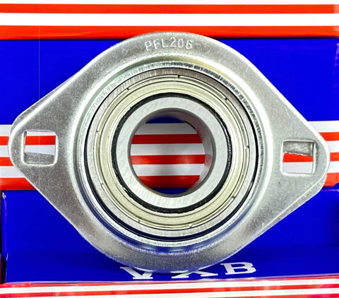 SBPFL206-18 Pressed Steel Bearing 2-Bolt 1 1/8 inch Flanged Mounted