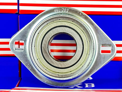 SBPFL207-20 Pressed Steel Bearing 2-Bolt 1 1/4" Flanged Mounted