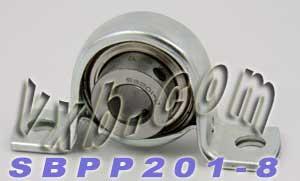 SBPP201-8 1/2 Pressed Steel Bearing 2-Bolt Flanged Mounted Bearing