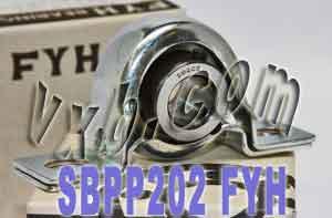 SBPP202 FYH Bearing 15mm Steel pillow type Mounted Bearing