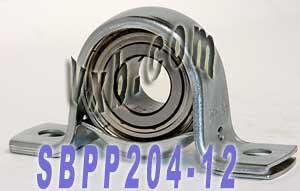 SBPP204-12 3/4 Pressed Steel Bearing 2-Bolt Flanged Mounted Bearing