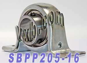 SBPP205-16 Pressed Steel Housing Bearing 2-Bolt Flanged Mounted