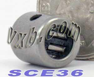 SCE36 Miniature Needle Bearing 3/16x11/32x3/8"