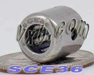 SCE36 Miniature Needle Bearing 3/16x11/32x3/8"