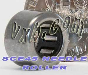 SCE45 Miniature Needle Bearing 1/4x7/16x5/16 inch