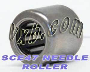 SCE47 Miniature Needle Bearing 1/4x7/16x7/16 inch