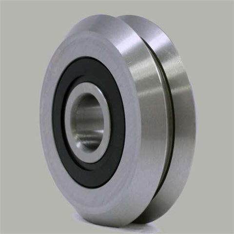 8-Pack RM2-2RS 3/8 V-Groove Guide Ball Bearings - Sealed