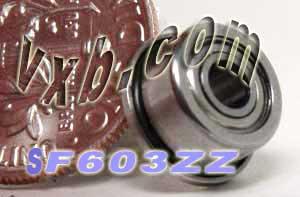 SF603ZZ Flanged Shielded Bearing Stainless Steel 3x9x5 Bearing