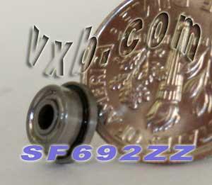 SF692ZZ Flanged Bearing Shielded Stainless Steel 2x6x3 Bearing