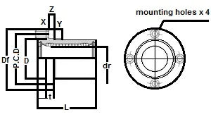 SMF6GUUE NB 6mm Slide Bush Ball Bushings Linear Motion Bearing