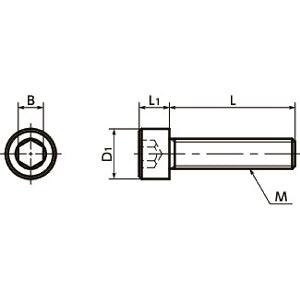 SNSIV-M8-35 NBK Socket Head Cap Screw - Super Invar Made in Japan - VXB Ball Bearings