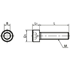 SNSMN-M3-8 NBK Hex Socket Head Cap Screws (Monel 400 equiv.)- Made in Japan - VXB Ball Bearings