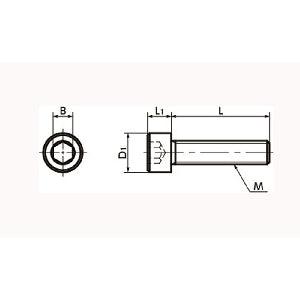SNSS-M5-25-TF NBK Hex Socket Head Cap Screws - Teflon Coating One Screw Made in Japan - VXB Ball Bearings