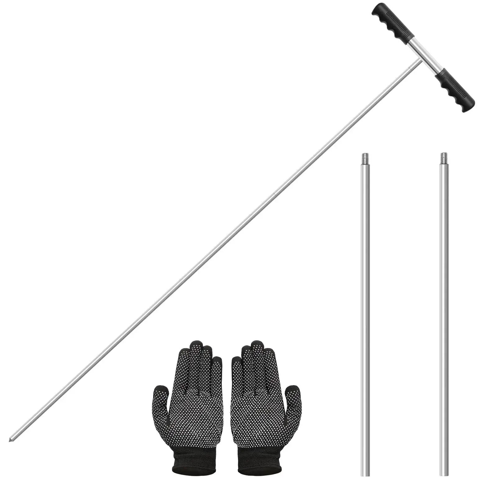 heavy duty soil probe rod 32-48 inches adjustable 🍁 &n...