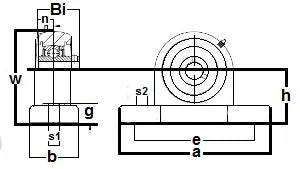 SUCP-208-24-PBT Stainless Steel Pillow Block 1 1/2 Mounted Bearing