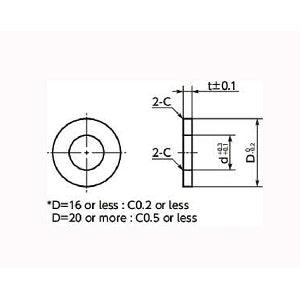 10-Pack SWAS-5-12-2-AW NBK Stainless Steel Adjust Metal Washer -Made in Japan-