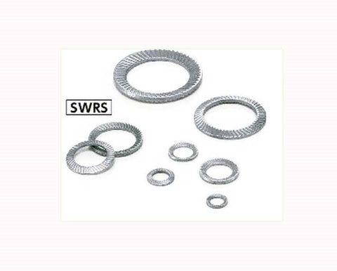 SWRS-16 NBK Ribbed Lock Washers - Steel NBK Lock Washers Pack of 5 Washers Made in Japan