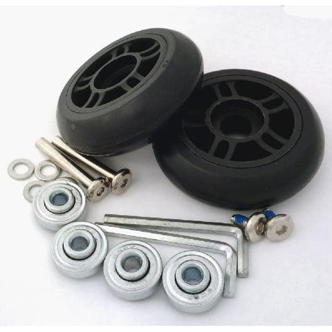 Travel Bags Replacement Luggage Wheels Set Universal Suitcase Repair Kit Axles Wrench Bearing Skate Wheel Roller 75MM