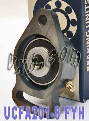 UCFA201-8 FYH Adjustable oval 2-Bolt Flanged Bearing 1/2Mounted