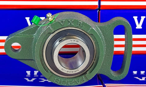 UCFA206-18 Adjustable Flange Cartridge Bearing 1 1/8 inch Mounted