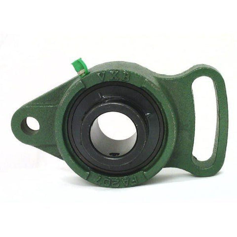 UCFA207-22 Black Oxide Plated Insert Bearing Adjustable Flange Cartridge Bearing 1 3/8" Mounted