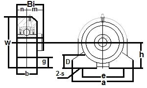 UCPAS206-30mm Pillow Block Tapped Base 30mm Bore Set Screw Bearing